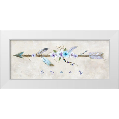 Creer White Modern Wood Framed Art Print by Dunlap, Marilyn