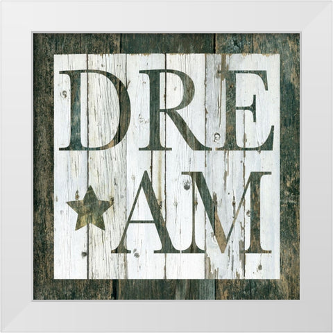 Wood Dream White Modern Wood Framed Art Print by Robinson, Carol
