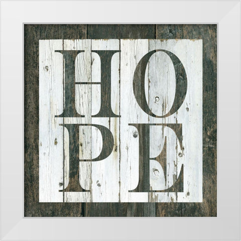Wood Hope White Modern Wood Framed Art Print by Robinson, Carol