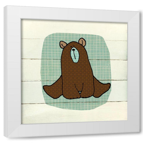 Woodland White Modern Wood Framed Art Print by Robinson, Carol