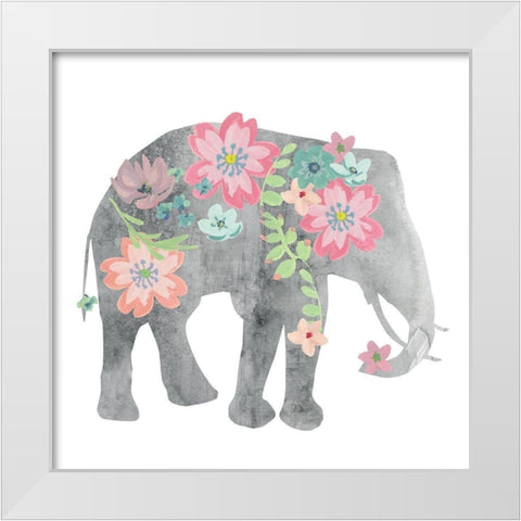 Girls Love White Modern Wood Framed Art Print by Robinson, Carol