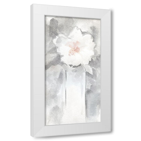 Silver Blush II White Modern Wood Framed Art Print by Robinson, Carol