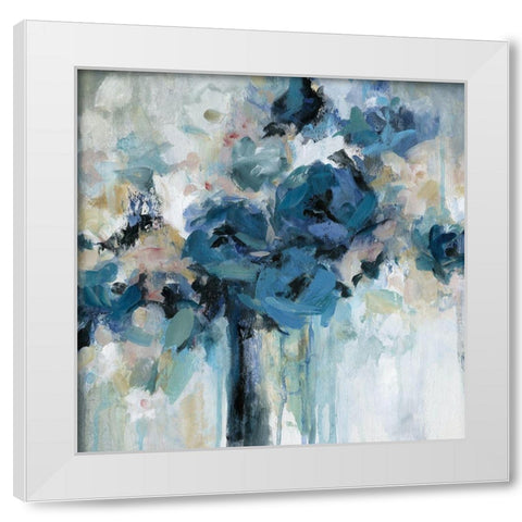 Midnight Splash White Modern Wood Framed Art Print by Robinson, Carol