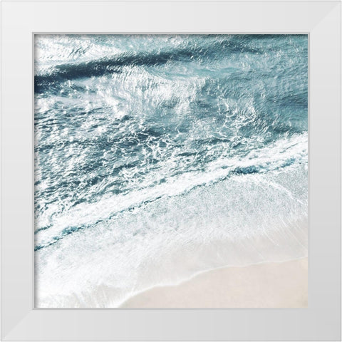 Ocean Detail White Modern Wood Framed Art Print by Carpentieri, Natalie