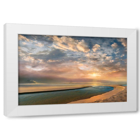 Changing White Modern Wood Framed Art Print by Calascibetta, Mike