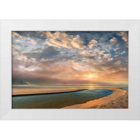Changing White Modern Wood Framed Art Print by Calascibetta, Mike
