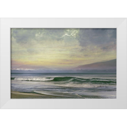 Our View White Modern Wood Framed Art Print by Calascibetta, Mike