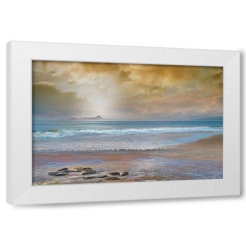 Private White Modern Wood Framed Art Print by Calascibetta, Mike