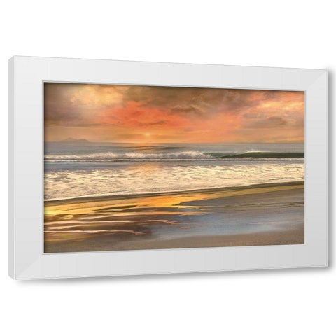 Days End White Modern Wood Framed Art Print by Calascibetta, Mike