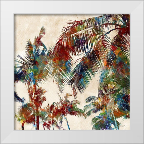 Tropical Punch II White Modern Wood Framed Art Print by Craven, Katrina