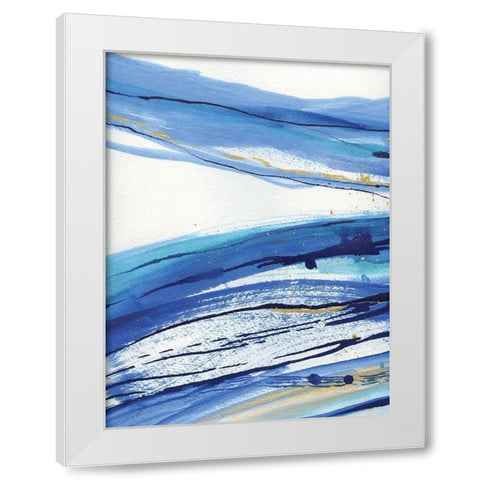 Waterfall I White Modern Wood Framed Art Print by Jill, Susan