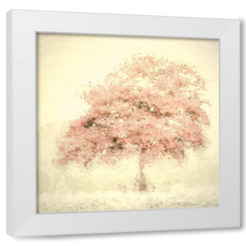 Bubble Tree White Modern Wood Framed Art Print by Van de Goor, Lars