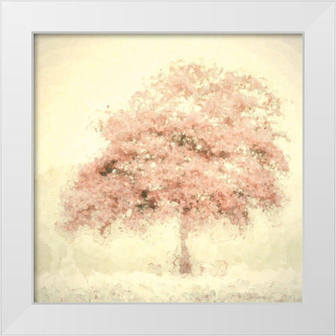 Bubble Tree White Modern Wood Framed Art Print by Van de Goor, Lars