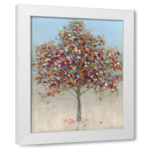 Confetti Tree White Modern Wood Framed Art Print by Swatland, Sally