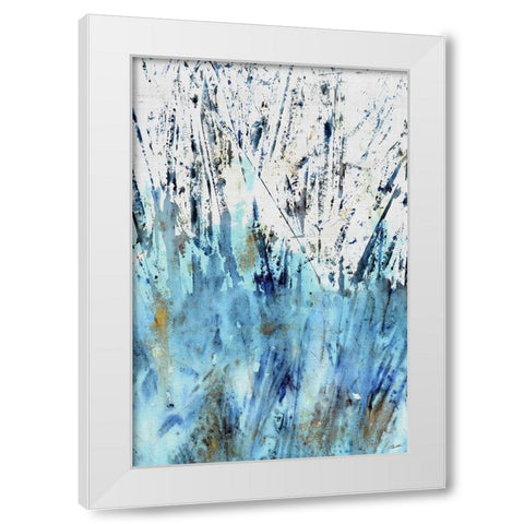 Waters Edge I White Modern Wood Framed Art Print by Butler, John