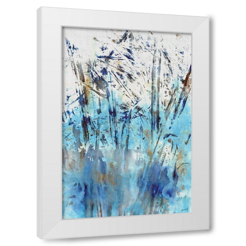 Waters Edge II White Modern Wood Framed Art Print by Butler, John