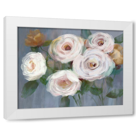 Magical Bouquet White Modern Wood Framed Art Print by Nan
