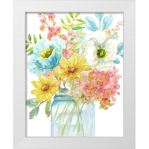 Summer Fresh I White Modern Wood Framed Art Print by Nan