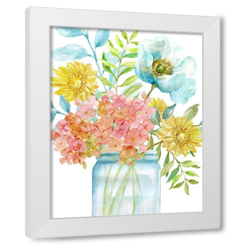 Summer Fresh II White Modern Wood Framed Art Print by Nan