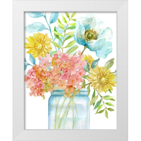 Summer Fresh II White Modern Wood Framed Art Print by Nan