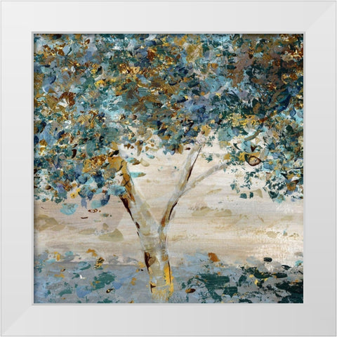 Hint of Twilight White Modern Wood Framed Art Print by Craven, Katrina