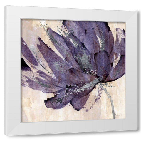 Purple Jewel White Modern Wood Framed Art Print by Craven, Katrina
