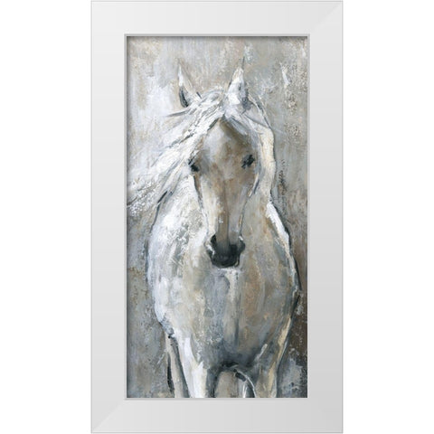 Standing Proud White Modern Wood Framed Art Print by Robinson, Carol
