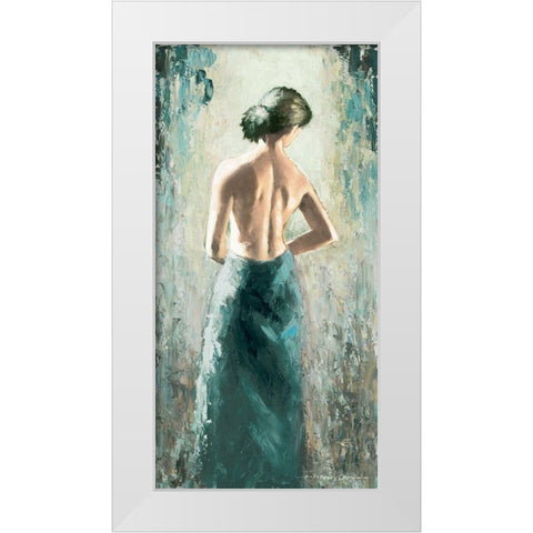 Demure II White Modern Wood Framed Art Print by Orme, E. Anthony