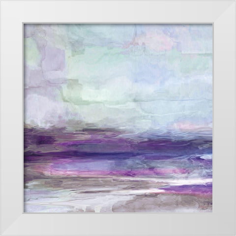 Violet Gray I White Modern Wood Framed Art Print by Butler, John