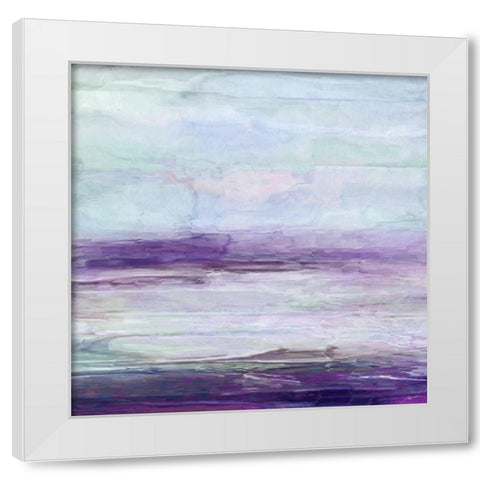 Violet Gray II White Modern Wood Framed Art Print by Butler, John