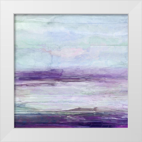 Violet Gray II White Modern Wood Framed Art Print by Butler, John