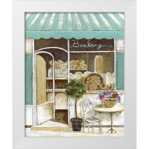 Boulangerie White Modern Wood Framed Art Print by Tava Studios