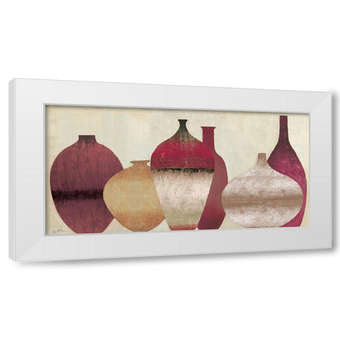 Auburn Vessels White Modern Wood Framed Art Print by Tava Studios