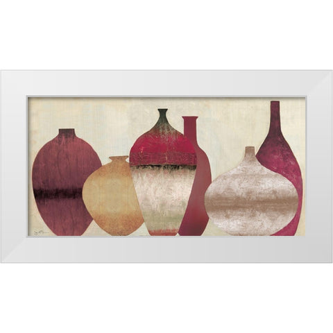 Auburn Vessels White Modern Wood Framed Art Print by Tava Studios