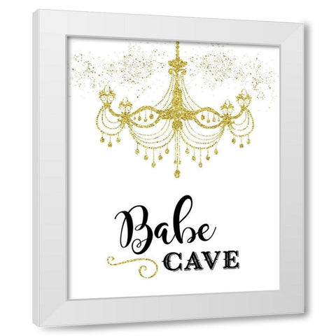 Babe Cave White Modern Wood Framed Art Print by Murray, Amanda