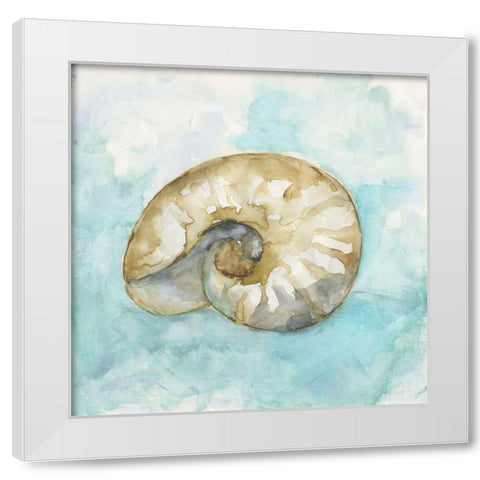 Biscayne Treasure II White Modern Wood Framed Art Print by Nan