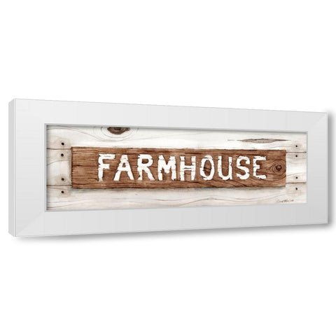 Rustic Farmhouse White Modern Wood Framed Art Print by Halm, Carol