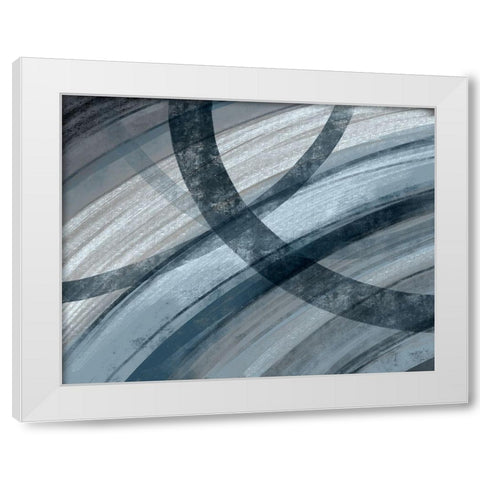 Sectional Centric White Modern Wood Framed Art Print by Nan