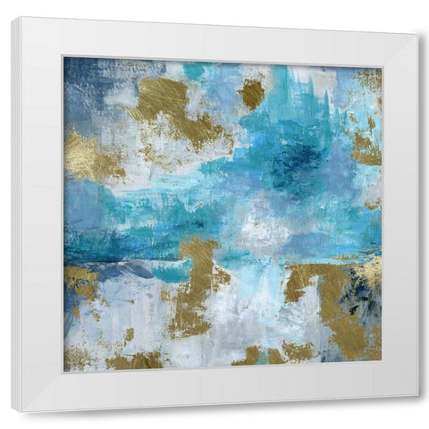 Blue Bombay White Modern Wood Framed Art Print by Craven, Katrina