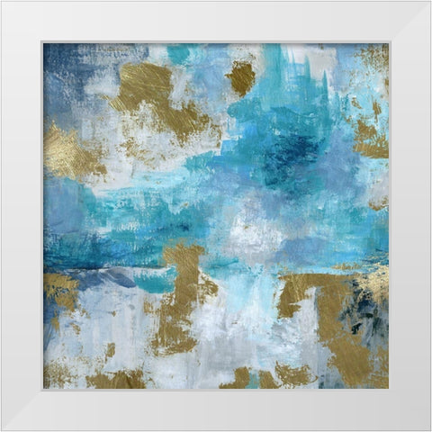 Blue Bombay White Modern Wood Framed Art Print by Craven, Katrina
