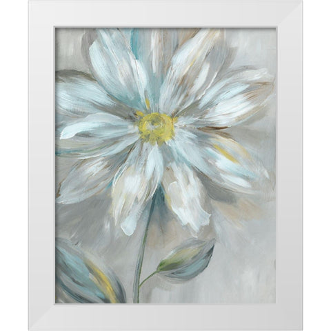 Simple Flower II White Modern Wood Framed Art Print by Nan