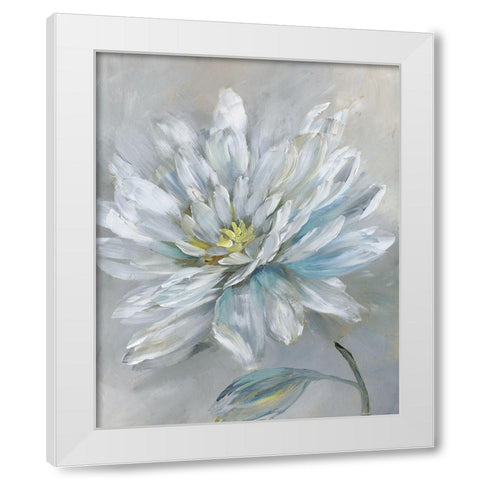 Simple Flower III White Modern Wood Framed Art Print by Nan