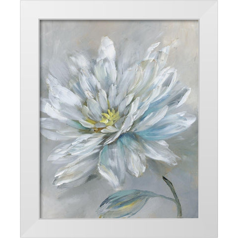 Simple Flower III White Modern Wood Framed Art Print by Nan