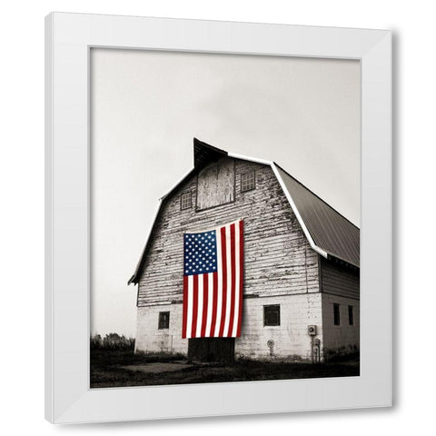 Modern Barn White Modern Wood Framed Art Print by Delimont, Danita