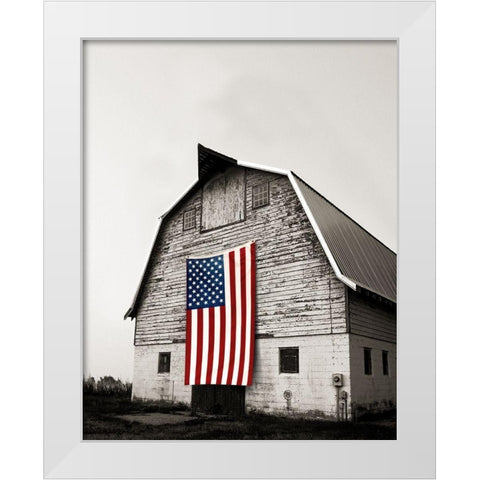 Modern Barn White Modern Wood Framed Art Print by Delimont, Danita