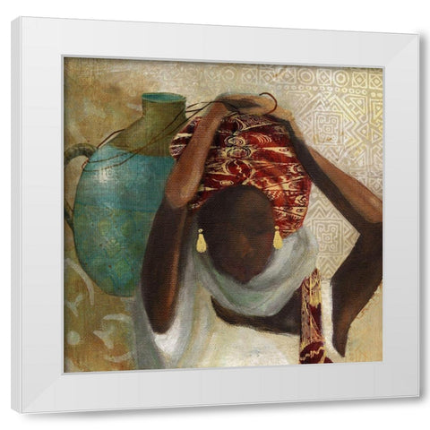 Beauty of Africa White Modern Wood Framed Art Print by Robinson, Carol