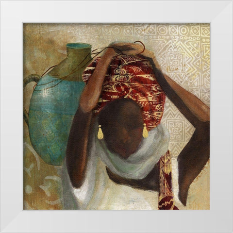 Beauty of Africa White Modern Wood Framed Art Print by Robinson, Carol