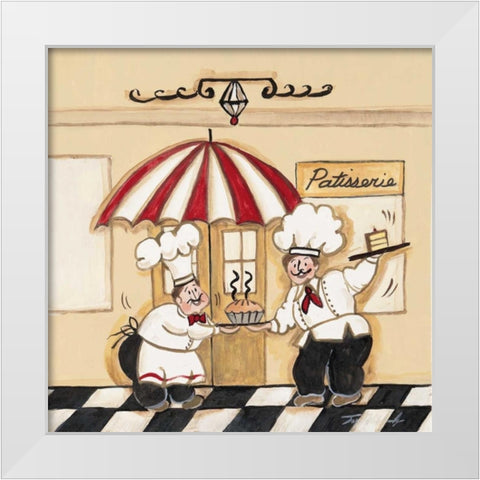 Patisserie White Modern Wood Framed Art Print by Alldredge, Joy