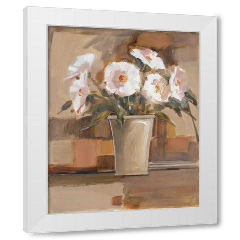 Fresh Accents I White Modern Wood Framed Art Print by Oesterle, Roz