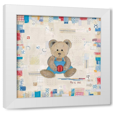 Hug Me White Modern Wood Framed Art Print by Pope, Kate and Elizabeth